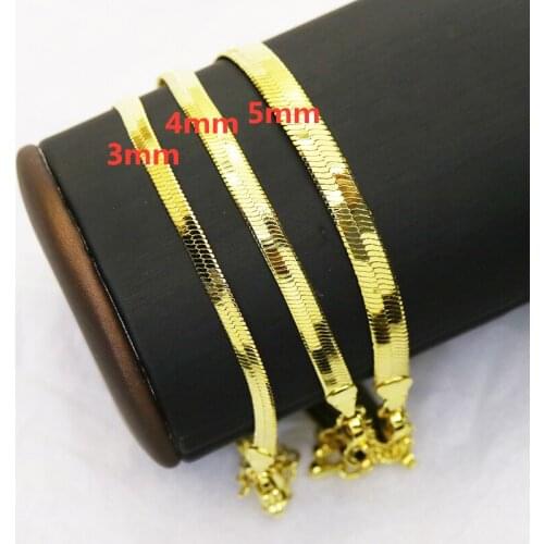 10 Pcs New Gold color snake chain Bracelet Fashion jewelry Chain Bracelet fashion jewelry for women 51388