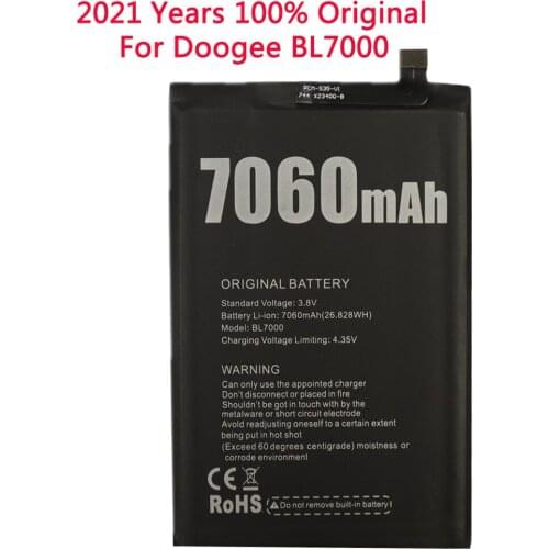 2021 years 100% Original battery NEW 7060mAh BL 7000 Battery For Doogee BL7000 SmartPhone In Stock High Quality +Tracking number