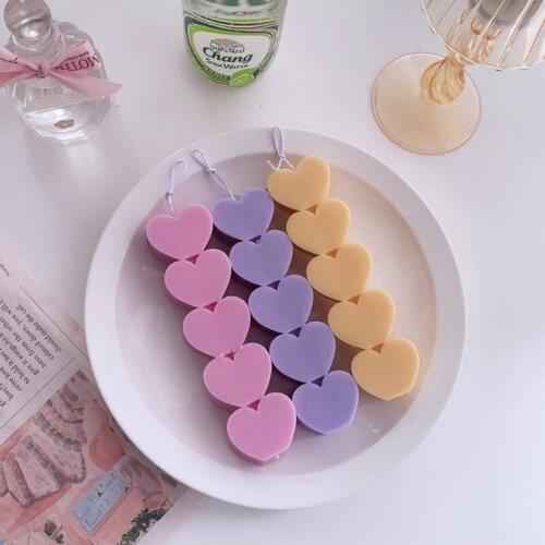 3D Heart Shape Silicone Mold for Plaster Candle Making Baking Chocolate Cake Dessert Pastry Mousse Mould Wholesales