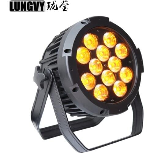 Free Shipping China New 12x15W 5in1 Led Par Lights RGBWA IP65 Led Par Light Waterproof Strobe Effect Stage Lighting
