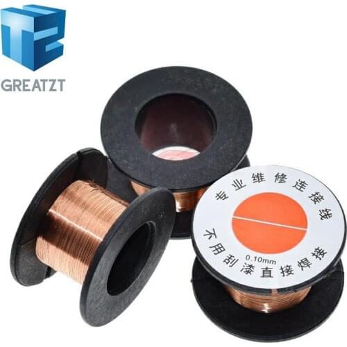GREATZT 0.1mm PCB Link Wire Copper Soldering Wire Maintenance Jump Line PCB Welding Mobile Phone Computer Repair Tools