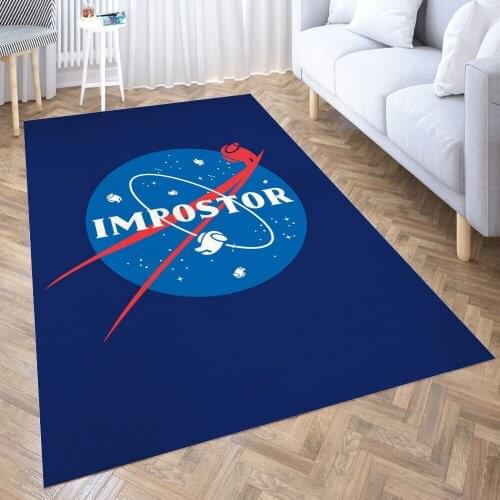 Space Impostor Carpet for Living Room 3D Anime Cartoon Rug Gamer Teen Room Bedside Lounge Rug Kids Children Floor Mats