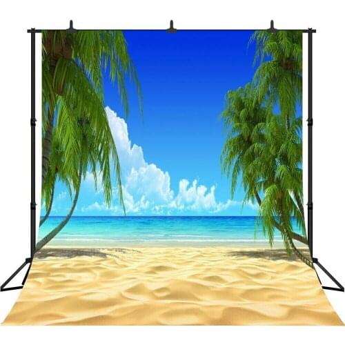 Summer Seaside Palm Tree Beach Party Birthday Photography Backgrounds Backdrops