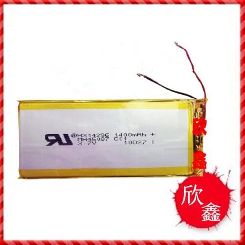 3.7V polymer lithium battery 314296 1400mAh mobile power GPS PSP Tablet PC
