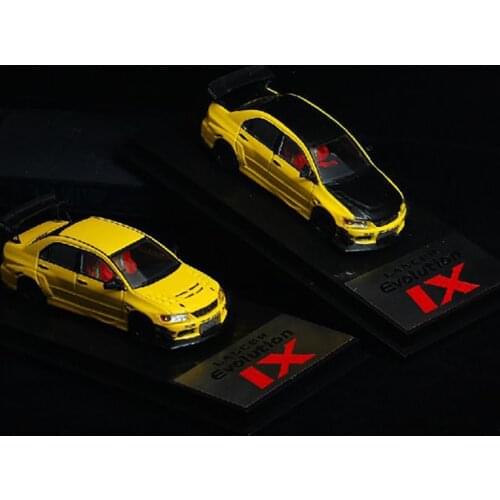 Diecast 1/64 Alloy Static Car Model Mitsubishi Evo9 Wide Body Modified Version Vehicle Toy Collection Souvenir Ornaments