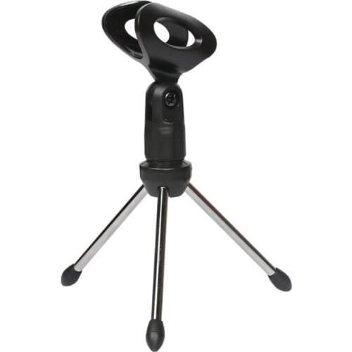 Desktop Tripod Microphone Stand Portable Mic Table Stand Universal Adjustable Desktop Mic Stand for Outdoor Activity