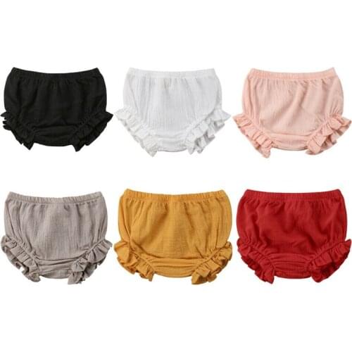 2019 Brand New Toddler Infant Kids Baby Boy Girl Kids Solid Shorts Bottoms PP Shorts Bloomers Children Summer Panties 9M-5T
