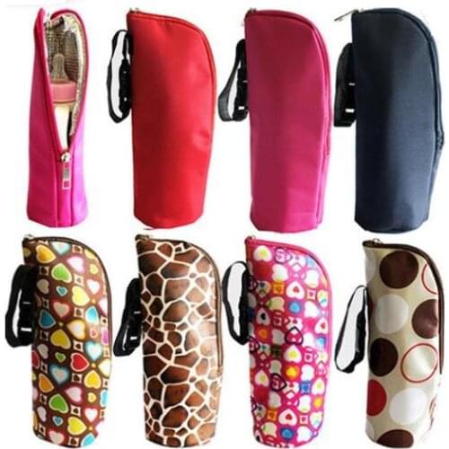 Wholesale 200pcs/lot bottle themos cover baby child Cartoon Food Feeding Cup Water Bottle Thermos Storage Insulation bag SN3895