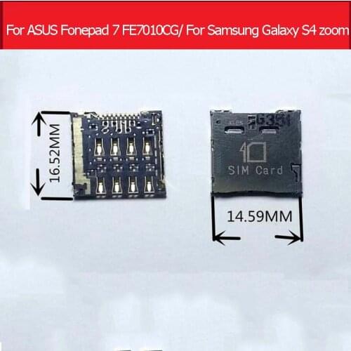 Genuine Sim Card adapte for ASUS Fonepad 7 K004 FE7010CG Sim Card Socket for Samsung Galaxy S4 zoom C101 and I8730 Sim slot tray