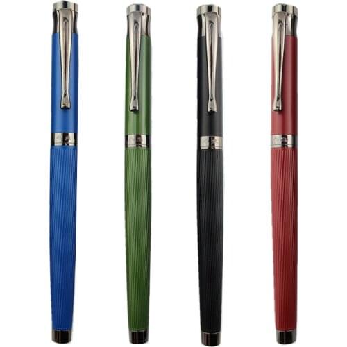 Fountain Pen Wing Sung ink Full Metal Clip Pens Stainless Steel Black Classic Fountain-Pen F Nib School Office Supply