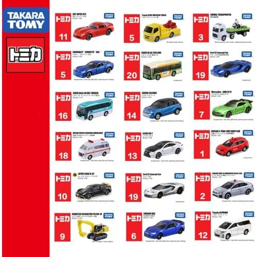 Takara Tomy Tomica No.1-No.39 Cars Hot Pop 1:64 Kids Toys Motor Vehicle Diecast Metal Model