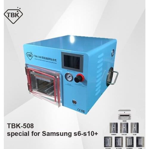 TBK-508 5 in 1 Smart Curved LCD ScreenVacuum Laminating Machine for Sumsung S10 S1+ S8 S9 S9+ Edge LCD OCA Repair bubble remover
