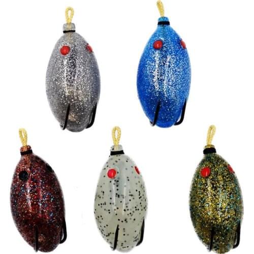 Outdoor Sports Rat Lures Top water Frog Fishing Lure Artificial Soft Bait for Blackfish pesca Fishing Tackle Accessories