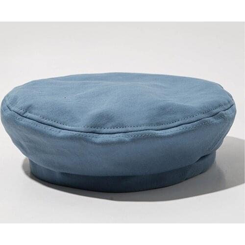 Womens Winter Navy Hat Pure Cotton Octagonal Hat Multicolor Solid Color Fashion Party British Hat Warm Beret