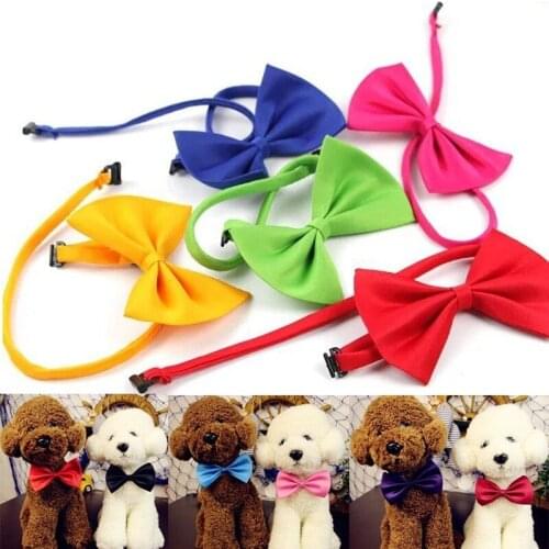 1PC Pet Dog Cat Necklace Adjustable Strap for Cat Collar Dogs Accessories Pet Dog Bow Tie Puppy Bow Ties