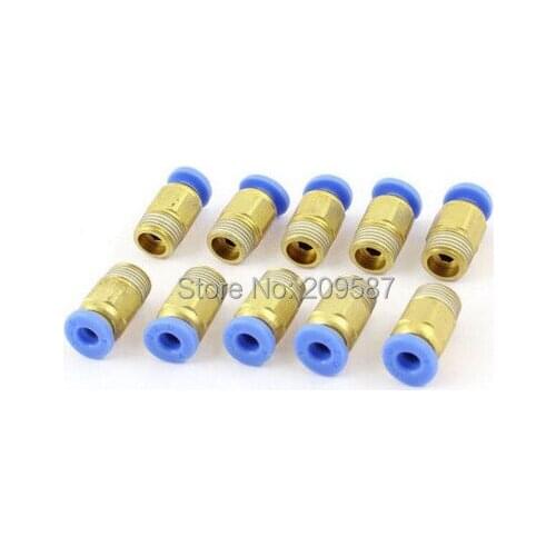 10pcs 6mm to 3/8" Pneumatic Connectors male straight one-touch fittings
