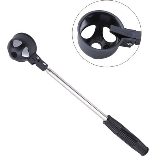 2M Telescopic Stainless Steel Shaft Scoop Golf Ball Retriever Golf Pick Up Scoop Accessories