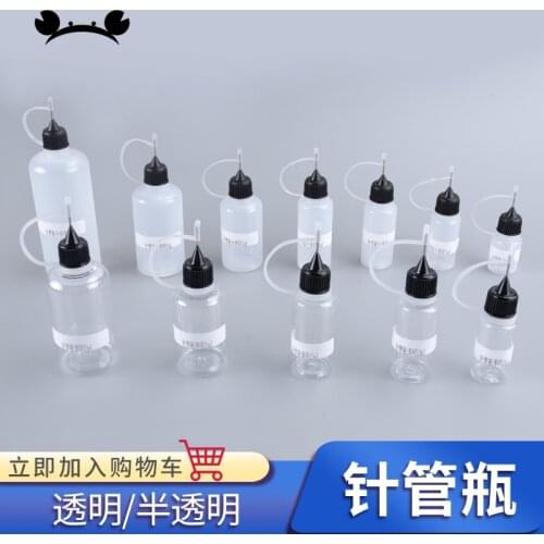 2pcs/5pcs 5ml-100ml DIY Hobby Tool Accessory Empty Dropper Plastic Bottles Needle Tip Squeezable Liquid Bottle Container