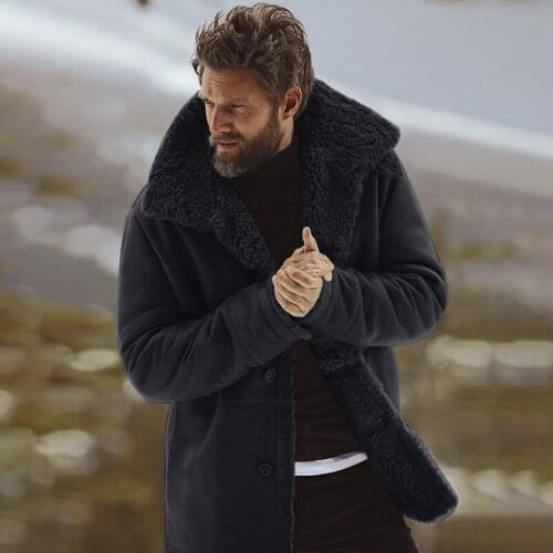 2019 Winter Male Wool Blend Mens Coat Men Coat Fashion Brand Clothing Fleece Lined Thick Warm Woolen Overcoat Plus Size Presale