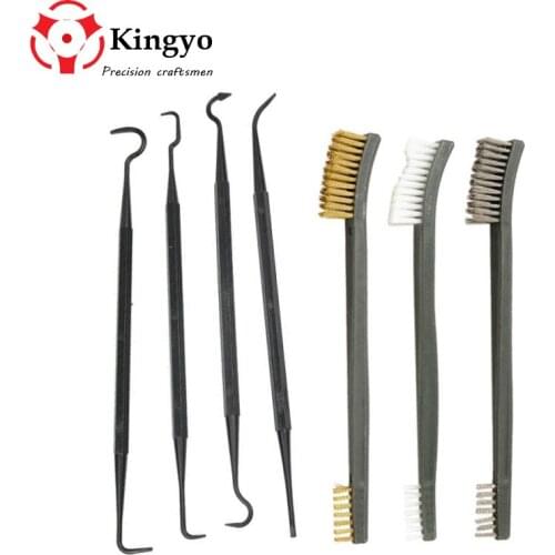 3pc Gun Rifle Cleaning Tool Set Kit steel wire Brush Cleaning Tool Kit For Shotgun Rifle Pistol Handgun Firearm