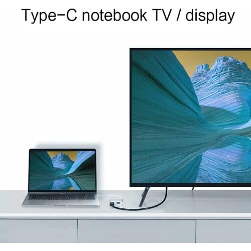 HUWEI USB C Adapter Converter to HDMI VGA USB-C Cable HUB For Microsoft Surface Go Book 2 Tablet Connect projector Type C HDMI