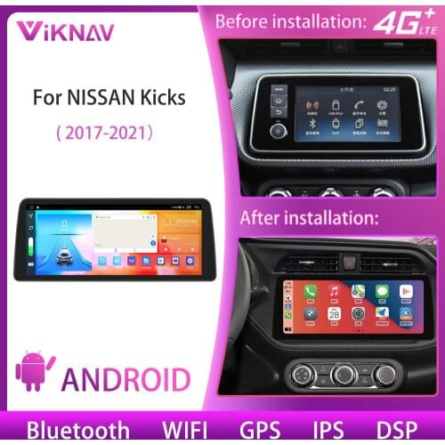 Android 10.0 Car GPS Radio DVD player for NISSAN Kicks 2017 2018 2019 2020 2021 Multimedia Auto Stereo 128G DSP Tape Recorder