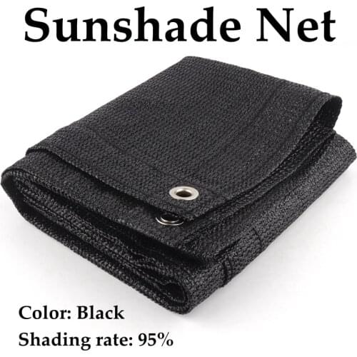 HDPE Black Shade Net Anti-UV Shading Rate 95% Customize Home Garden Terrace Balcony Privacy Cover Gazebo Fence Canopy Sun Sail
