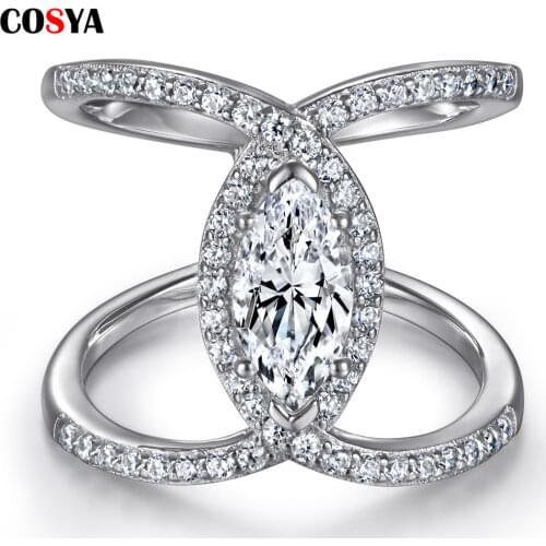 COSYA Women's Silver Rings