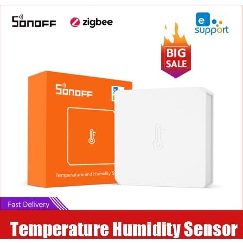 1/10 Pieces SONOFF Smart Home ZigBee Temperature Humidity Sensor Interruptor eWelink APP Real-time Check For Google Home Alexa