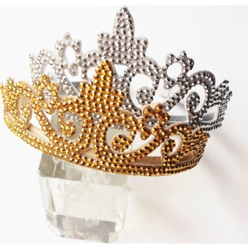 Luxury Quality Artificial Glitter Felt Sequins Hair Band Children Trendy Hotsale Crown Kid Headband Children Lovely Hairband 8pc