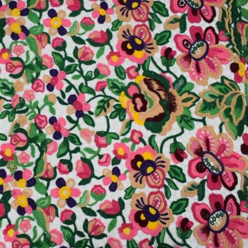 Nine color green water soluble embroidery lace fabric for dress sewing cheongsam bazin riche getzner telas por metro tissu DIY