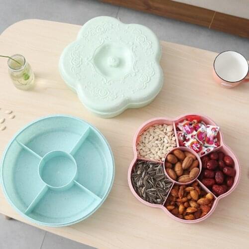 Home Plum-shaped melon seed tray candy box fashion fruit plate 27.5*8cm