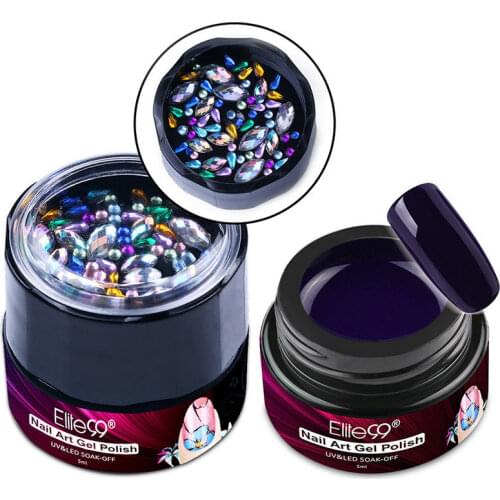 Elite99 5ml 3D Painting Gel Polish Gel Liner With Bling Diamond Nail Art Decoration Manicure Permanent Enamel Nail Gel Lacquer