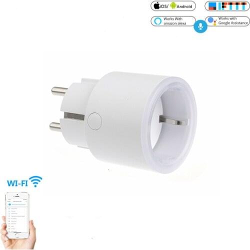 EU wifi Smart Plug 10A wifi wireless Smart Socket Outlet Google Home Alexa Voice Remote App Control Power Socket Plug