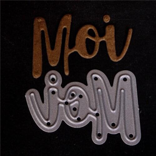 French Word Metal Cutting Dies For Diy Scrapbooking Die Cut New 2018 Cuts For Paper Card Making Craft Embossing I Love You