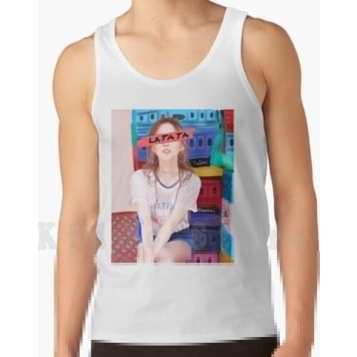 G Idles Yuqi tank tops vest 100% Cotton Fanart Digital Fanart Gidle Yuqi Song Yuqi Cube Ent Cube Gidle Yuqi Yuqi Fanart