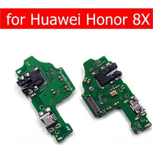 For Huawei Honor 8X USB Charger Connector Flex Cable USB Charging Dock PCB Board Flex Cable Honor 8X Audio Jack Repair Parts