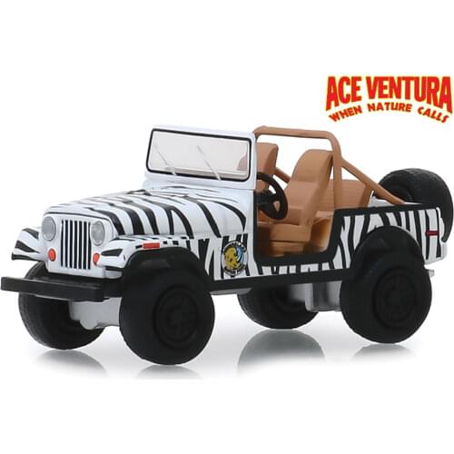 GreenLight 1:64 1976 J eep CJ-7 Ace Ventura boutique alloy car toys for children Model original box