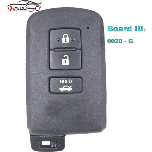KEYECU 281451- 0020 G Smart Key 8A for Toyota Corolla Camry Avalon 2001 2002 2003 - 2006 FCCID: HYQ14FBA, P/N: 89904-06140