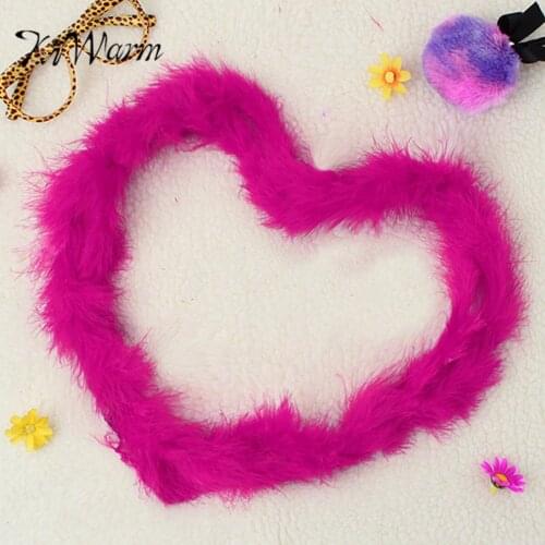 KiWarm 2mm Cashmere Feather Boa Fluffy Costume For Wedding Party Christmas Decoration Dressup Flower Home Decor DIY Craft