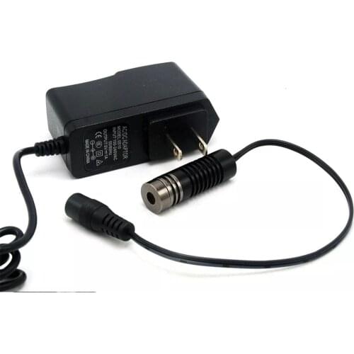 Red Laser Diode Module 650nm 100mw 3V-5V Dot Line Cross 14.5x45mm / 5V AC Power Adapter