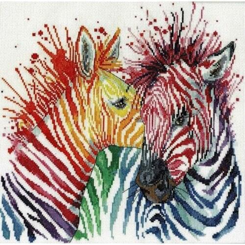 Hot Needlepoint Zebras Transfer Patterns for Embroidery and Cross Stitch with 100% Cotton Flosses & Free Shipping for Home Decor