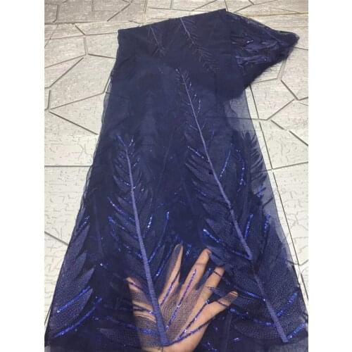 Fashion Design African Tulle Lace French Fabric with Sequins 2JRB-2102403 French Lace Fabric for Nice Dress