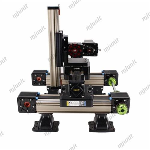 Mjunit timing belt slide XYZ axis module, step or servo motor used module belt drive guideway with high speed for automatic