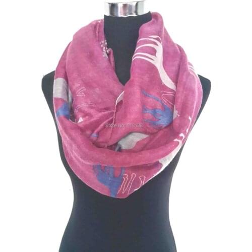 Newest! Oversize Giraffe Animal Print Infinity Cowl Scarf Womens Accessories, Free Shipping