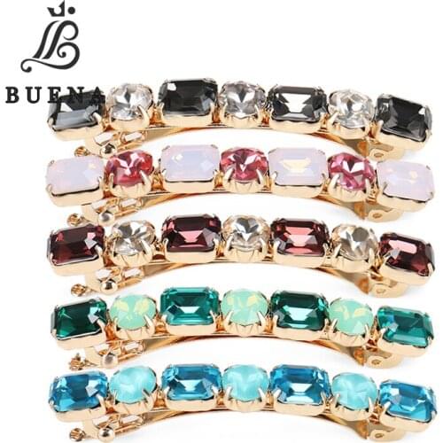 Charming Hair Ornaments High Quality Rhinestone Women Hair Barrette Hot Selling Head Adornment Exquisite Party Hair Clips