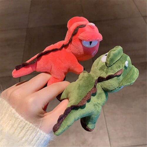 Multi Colors , Stuffed Animal Doll , Size 10CM Dinosaur Plush Hair Tie Toy