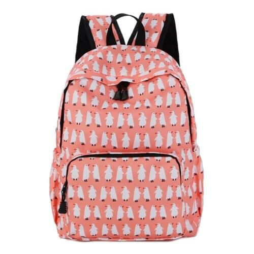 Girl School Bags Child Pink Purple Nylon Printing Backpack Kindergarten Student Cute Girls Childrens Schoolbag Waterproof Kids