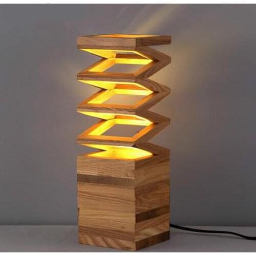 Modern Wooden led Table Lamp E27 Led Lamps For Table Holder 110-240V Parlor Indoor Study Desktop Lighting Free Shipping