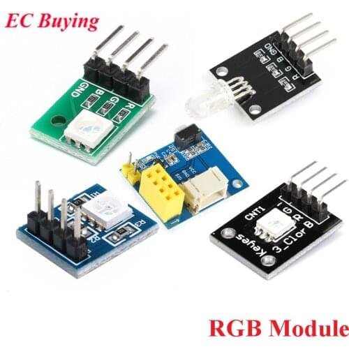 RGB LED Sensor Module ESP8266 ESP01 ESP-01 WS2812 5050 SMD 3 Color LED Board Module for Arduino KY-016 KY-009 Electronic DIY Kit